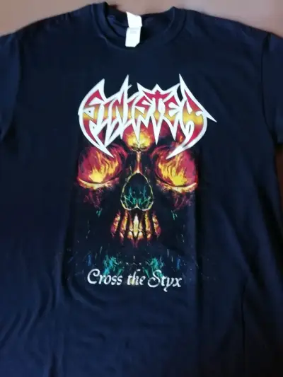 Polera negra Sinister Cross the Styx - miniatura 1