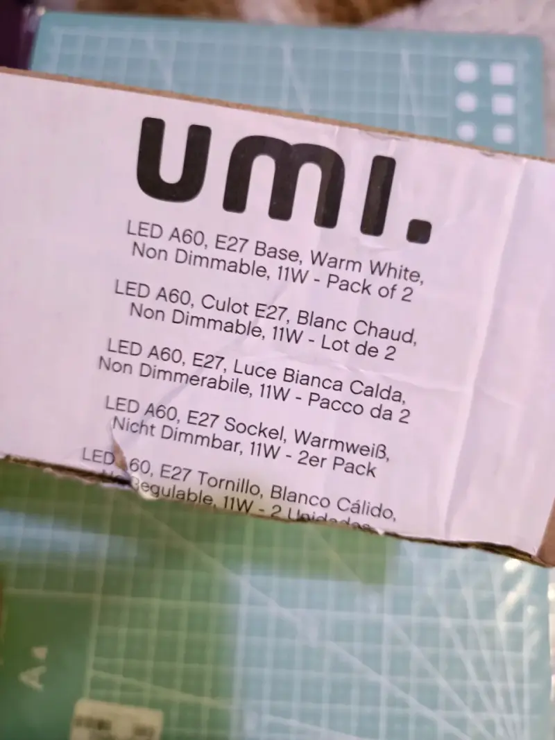 Pack de 2 ampolletas LED UMI A60 E27 11W