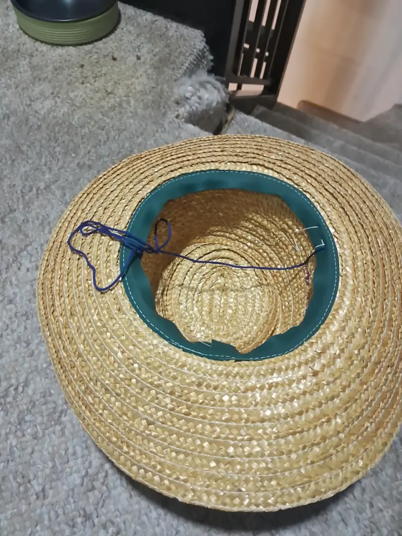 Sombrero de paja con cinta tricolor - 2