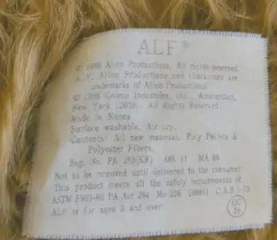 Peluche clásico ALF - miniatura 3