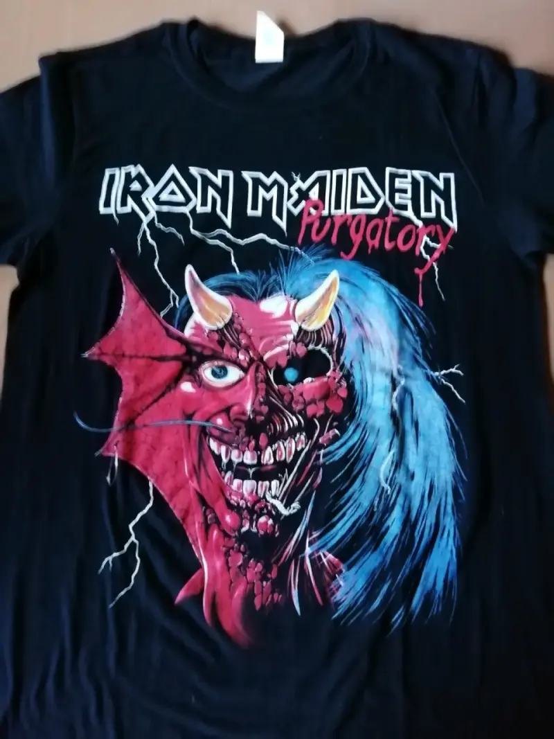 Polera Iron Maiden Purgatory Negra - 1