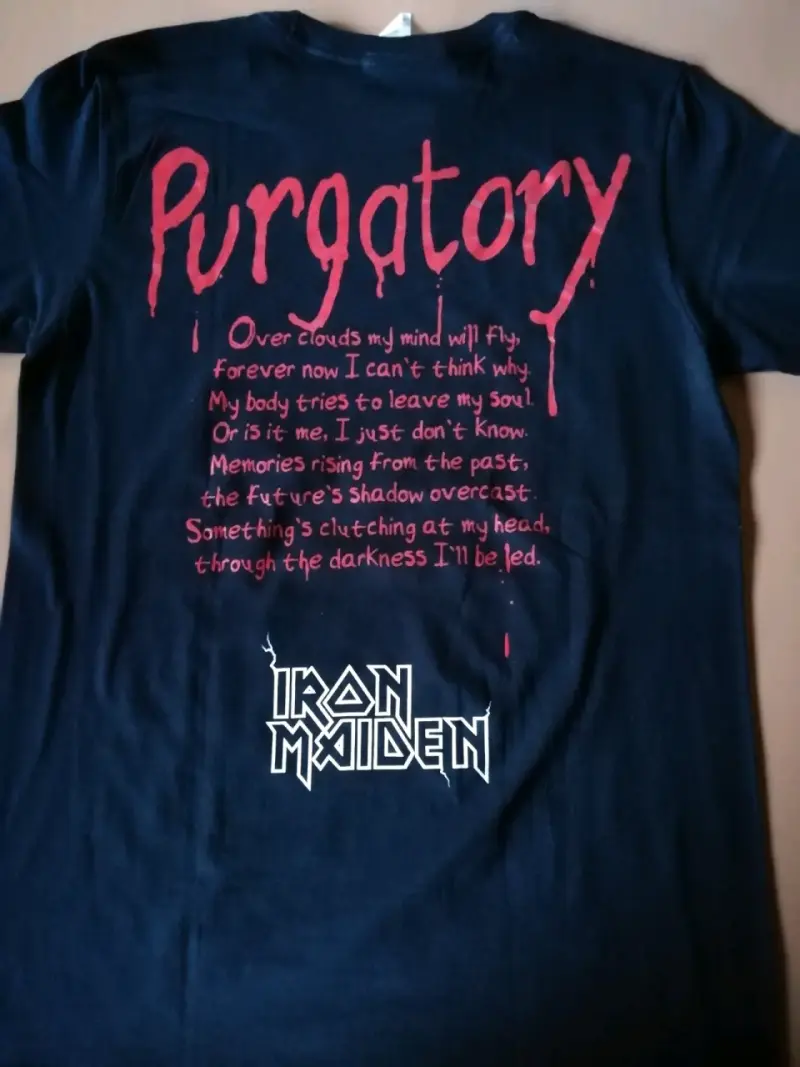 Polera Iron Maiden Purgatory Negra - 2