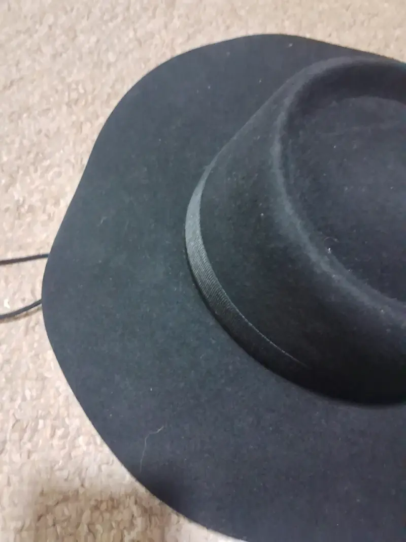 Sombrero de ala ancha negro para huaso - 2