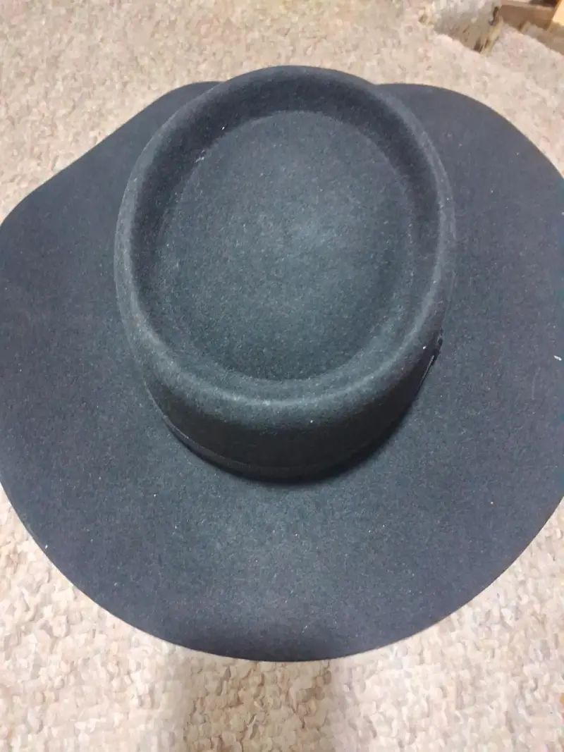 Sombrero de ala ancha negro para huaso - 3
