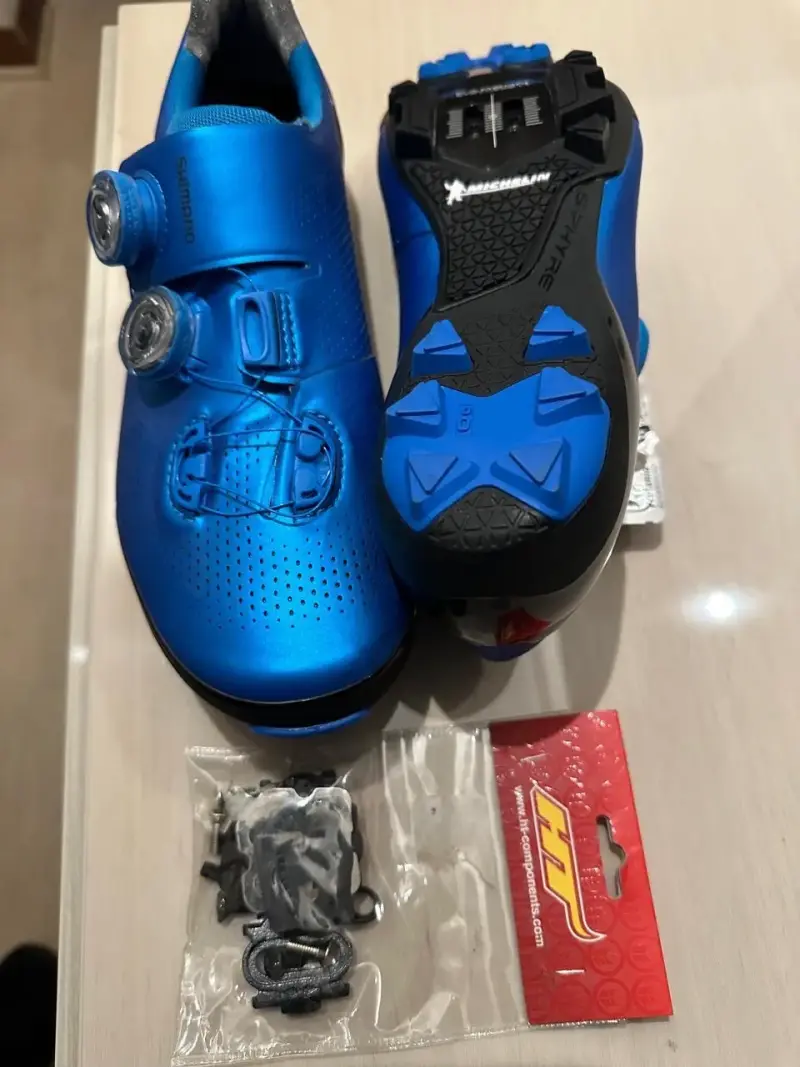 Zapatillas de ciclismo Shimano azules Profesionale - 5