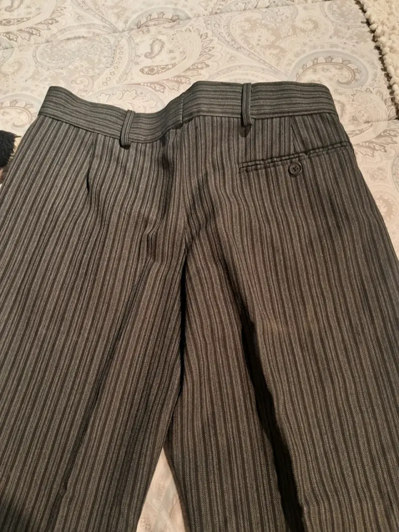 Pantalones de vestir a rayas para hombre - 1