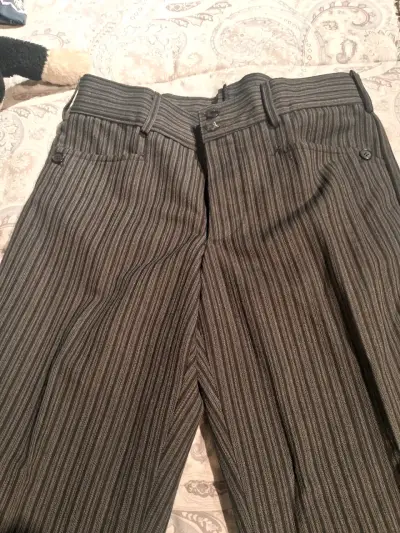 Pantalones de vestir a rayas para hombre - miniatura 2