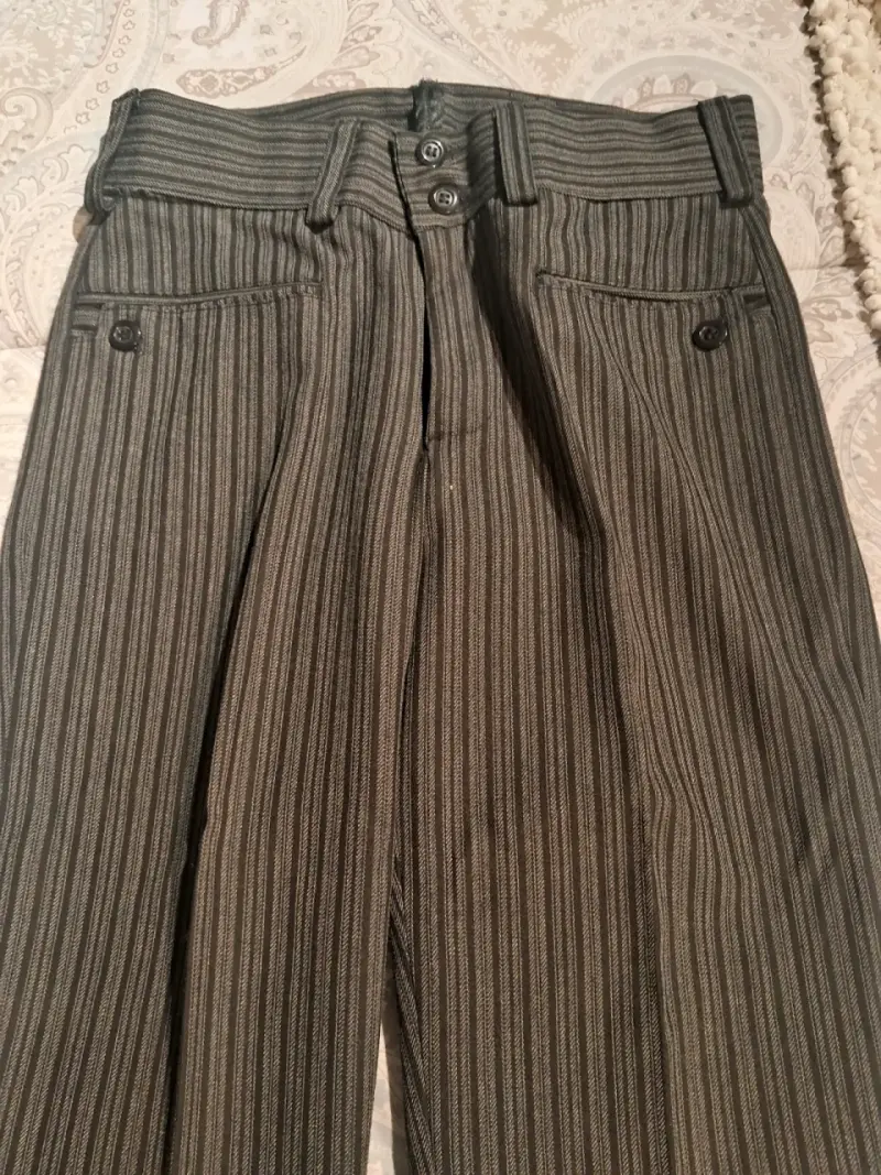 Pantalones de vestir a rayas para hombre - 1