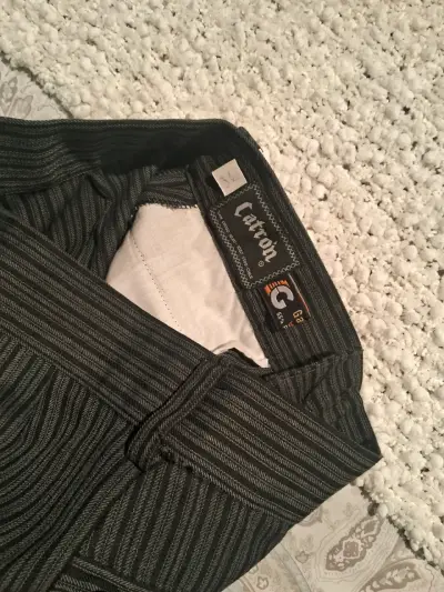 Pantalones de vestir a rayas para hombre - miniatura 3