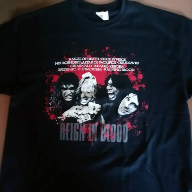 Polera negra Slayer Reign in Blood - 1
