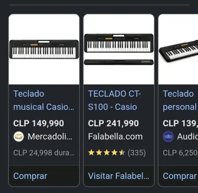 Teclado Musical Casio CT-S100 - miniatura 4