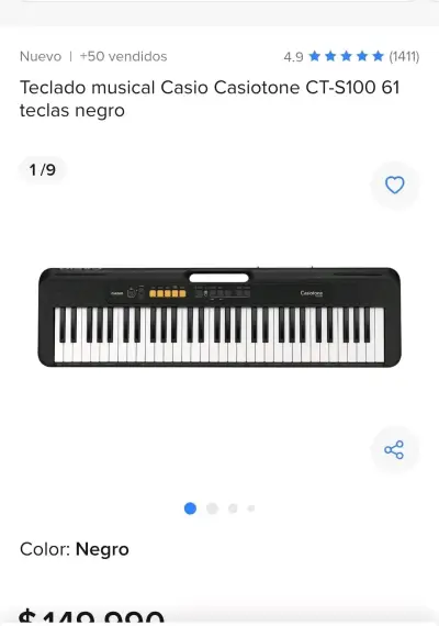 Teclado Musical Casio CT-S100 - miniatura 5