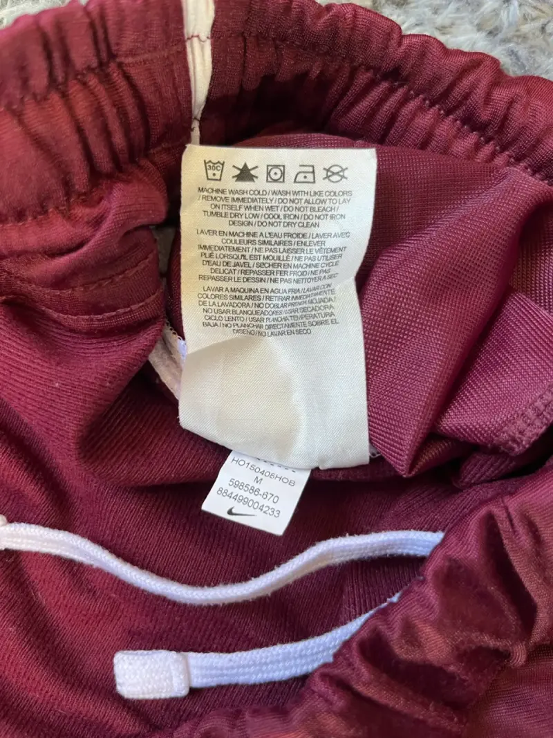 Pantalones deportivos Nike burdeos con logo - 6