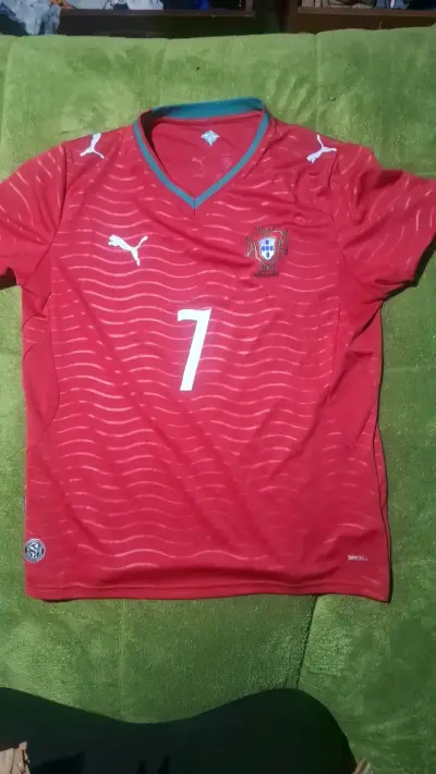 Camiseta de fútbol Portugal Puma roja - miniatura 1