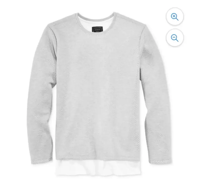 Polerón gris Guess con diseño perforado - 6