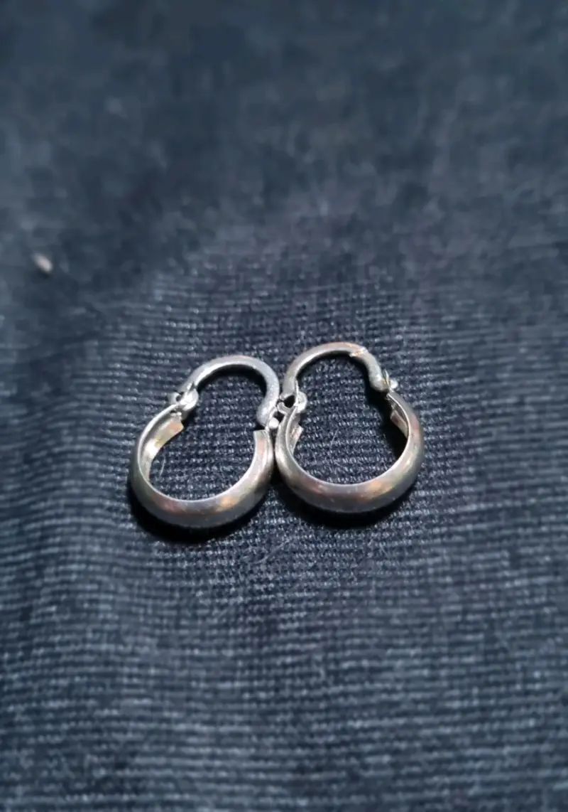 Aros de Plata 925 tipo bote Pequeños - 1