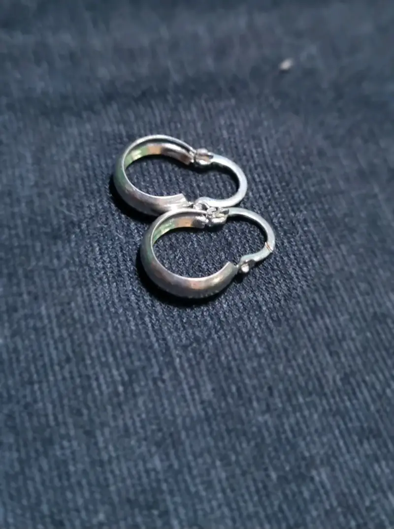 Aros de Plata 925 tipo bote Pequeños - 3