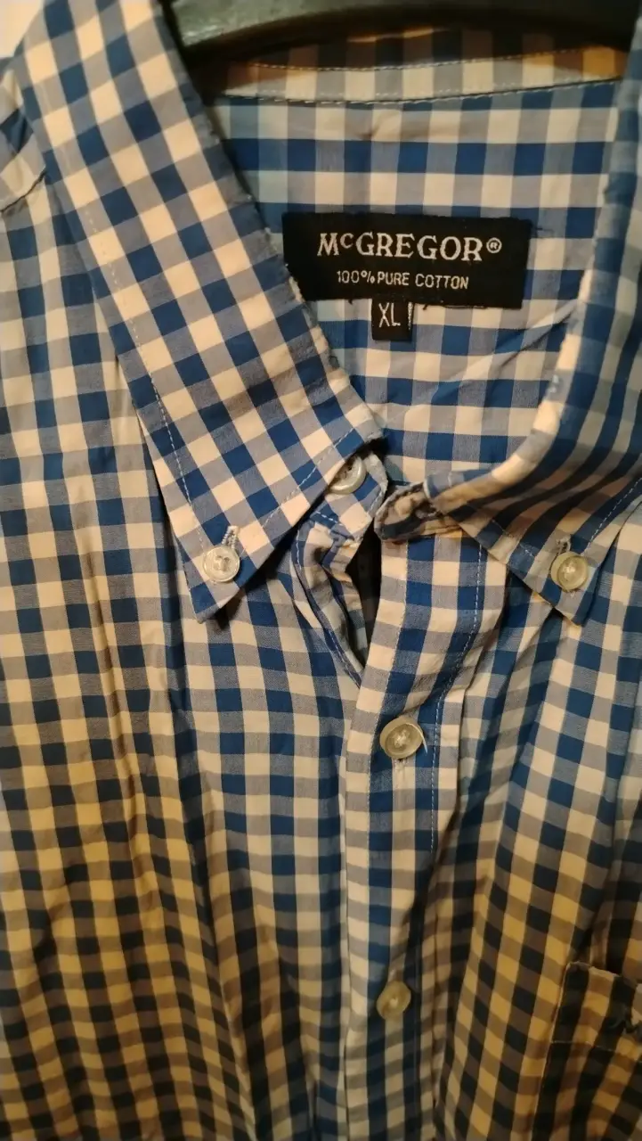 Camisa a cuadros azul McGregor XL - 2