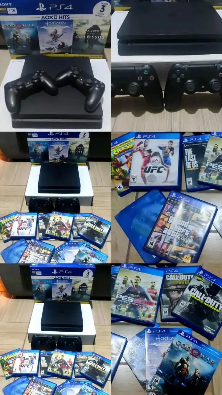 Consola PS4 1TB con Juegos y Controles - 3
