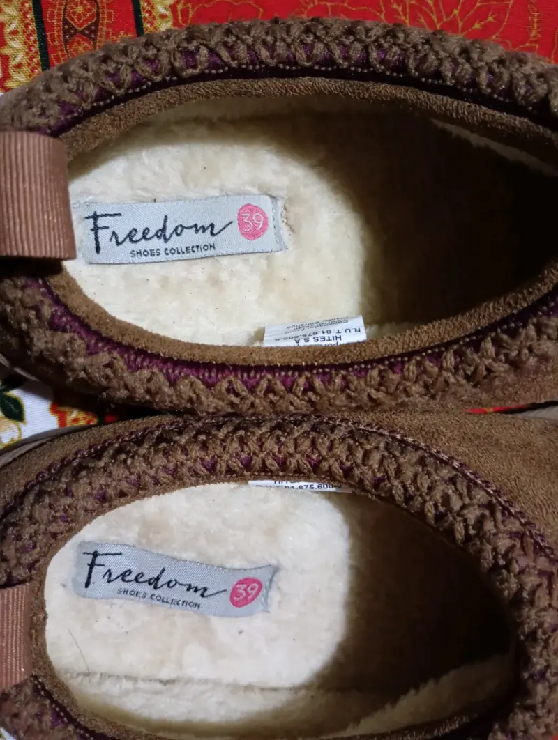 Pantuflas de invierno marrones Freedom talla 39 - 3