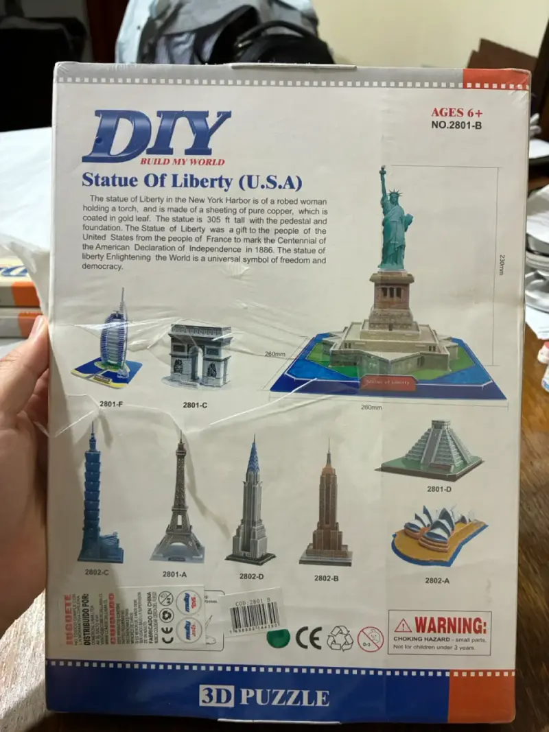 Puzzle 3D Arquitectónico "Estatua de la Libertad" - 2