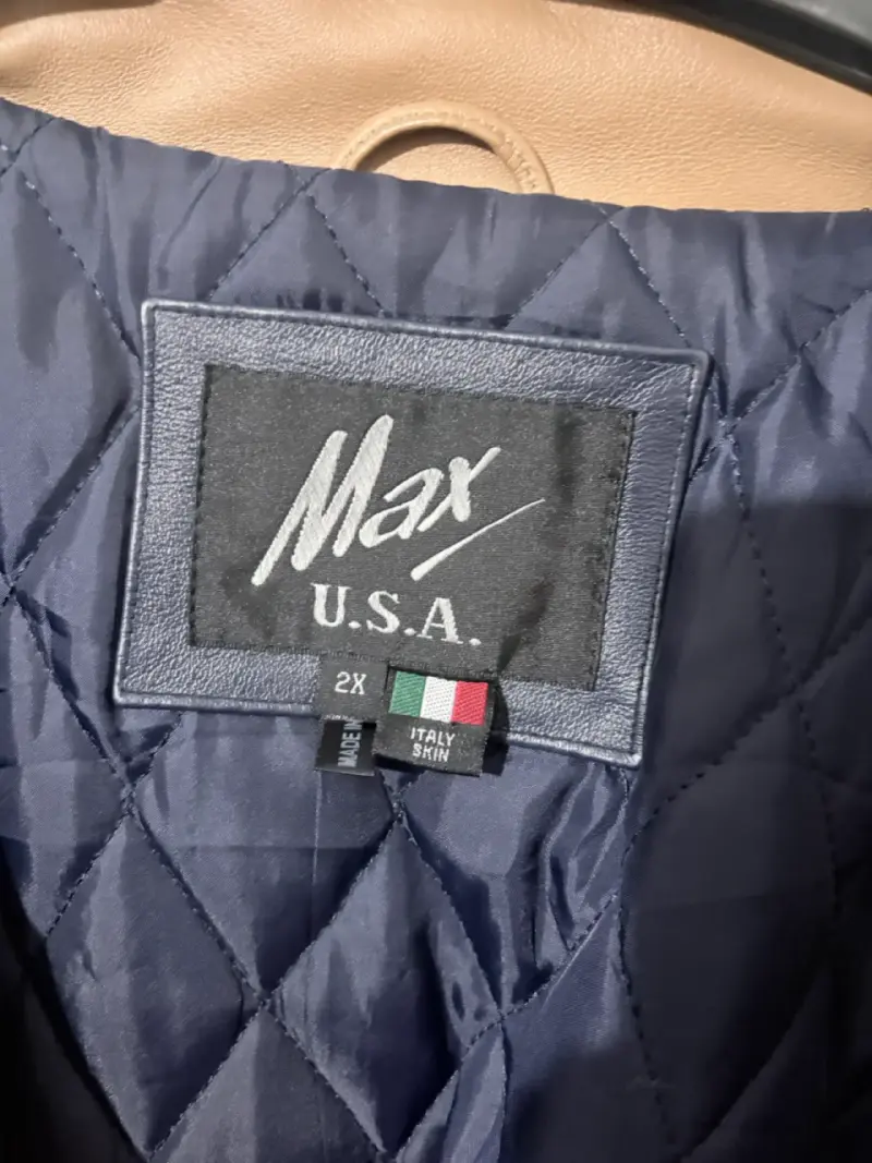 Chaqueta de cuero motocross Max USA - 2