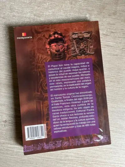 Libro Popol Vuh Edición Adrián Recinos - miniatura 3