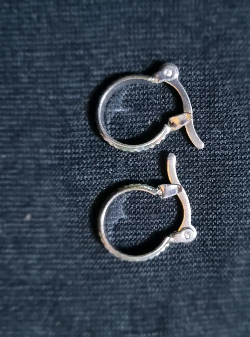 Set Aros de plata con diseño y circonitas - 4