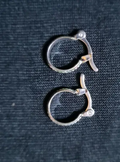 Set Aros de plata con diseño y circonitas - miniatura 4