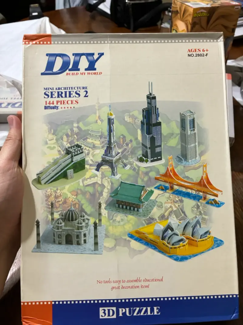 Set de Puzzles 3D Arquitectónicos "Minis”