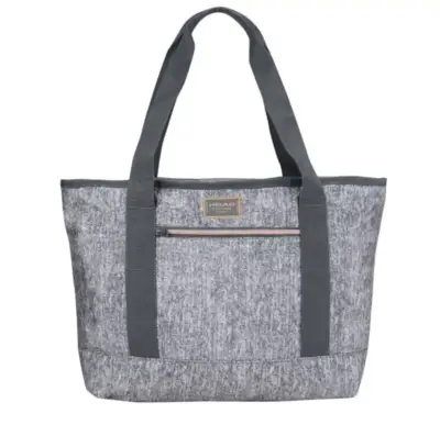Bolso tote Head melange gris claro con cierre - miniatura 2