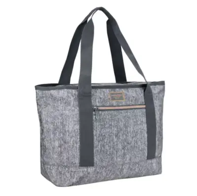 Bolso tote Head melange gris claro con cierre - miniatura 3