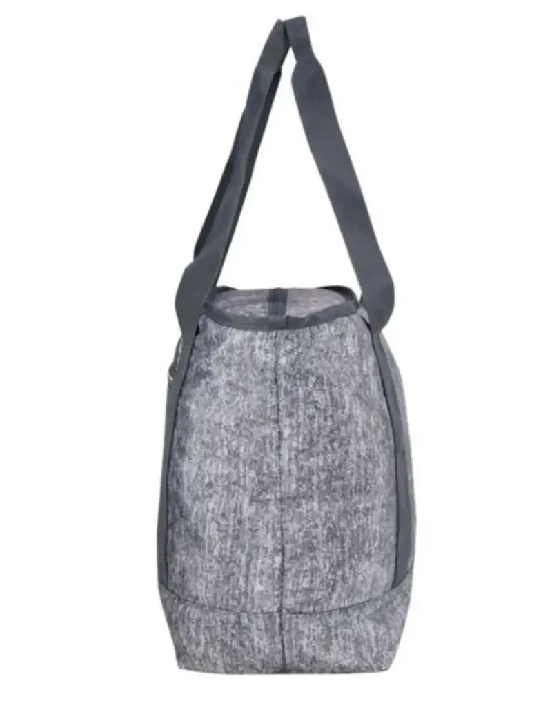 Bolso tote Head melange gris claro con cierre - 4