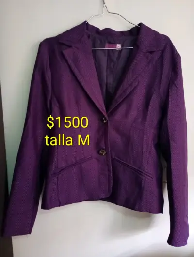 Chaqueta de mujer morada talla M - miniatura 1