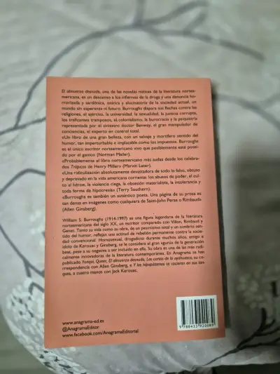Libro El almuerzo desnudo de William S. Burroughs - miniatura 2
