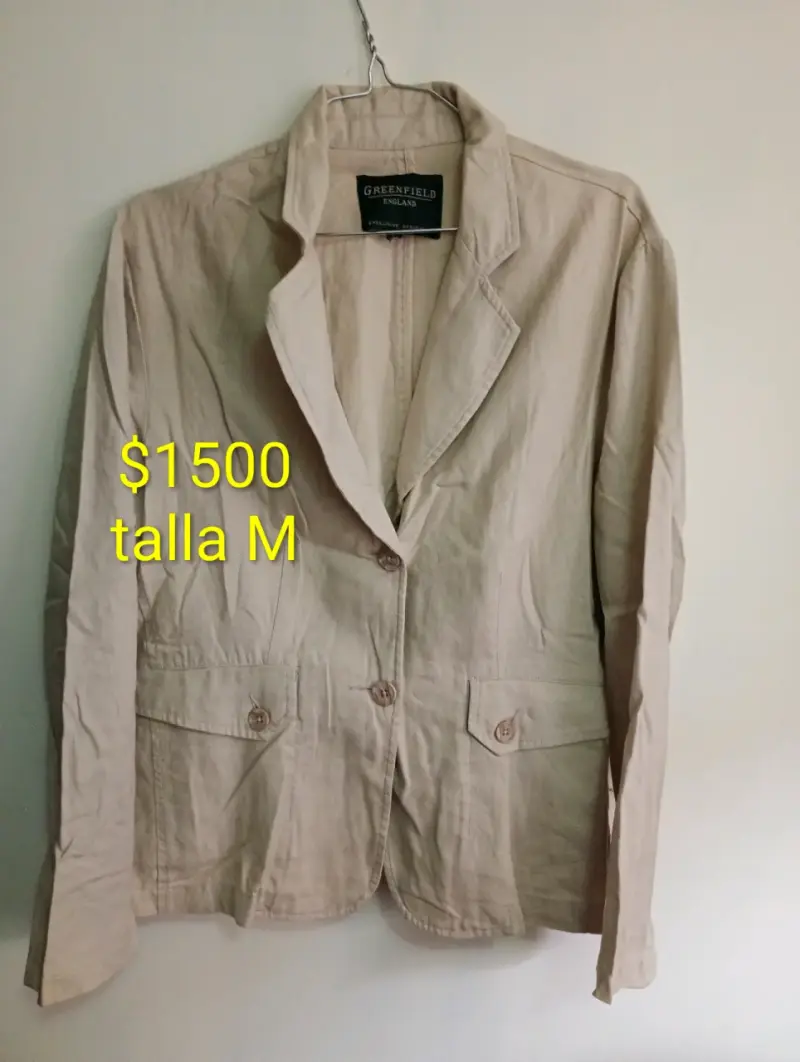 Chaqueta Beige Greenfield Talla M - 1