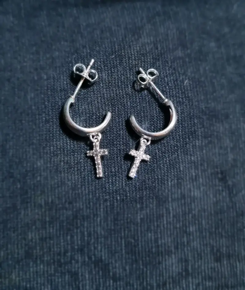 Lote Aros de plata 925 con diseños - 2