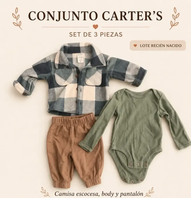 Conjunto de ropa para recién nacido Carter's