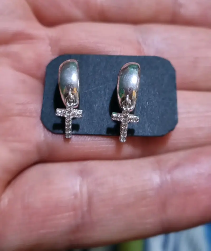 Set de Aros de Plata 925 con Diseños Variados - 3