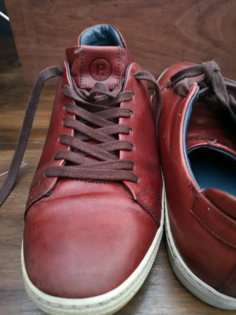 Zapatillas de cuero rojas Pulso talla 41 - 3