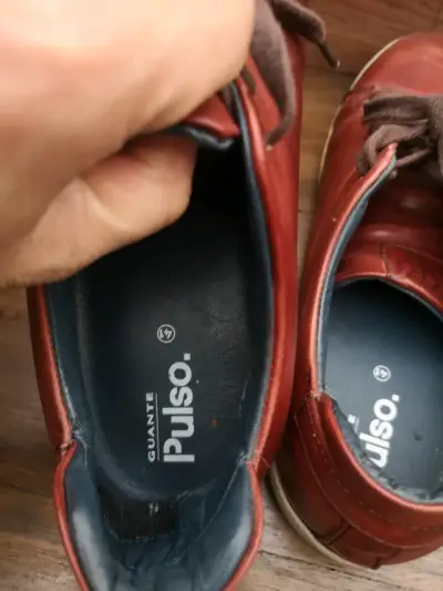 Zapatillas de cuero rojas Pulso talla 41 - miniatura 5