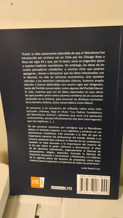 Libro Los Padres Fundadores del Liberalismo Chileno - miniatura 2
