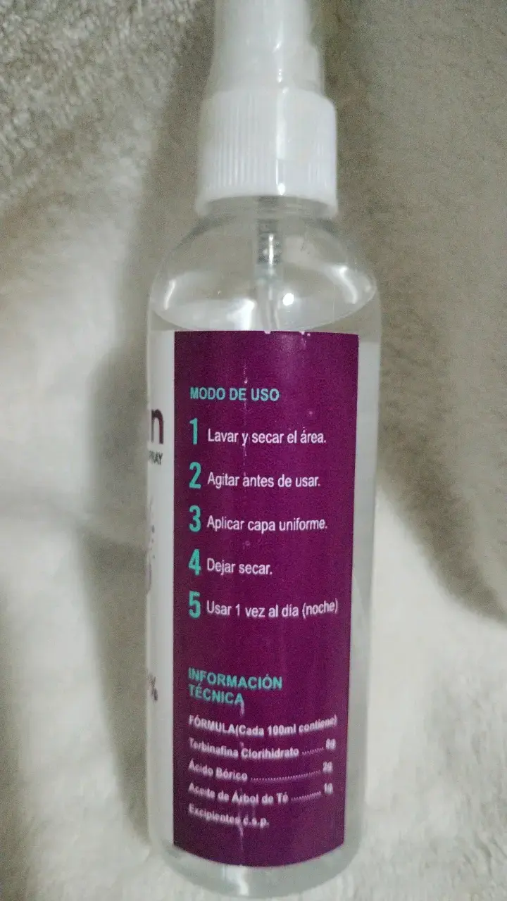 Spray antifúngico TerbiFin para pies y uñas 100 ml - 2