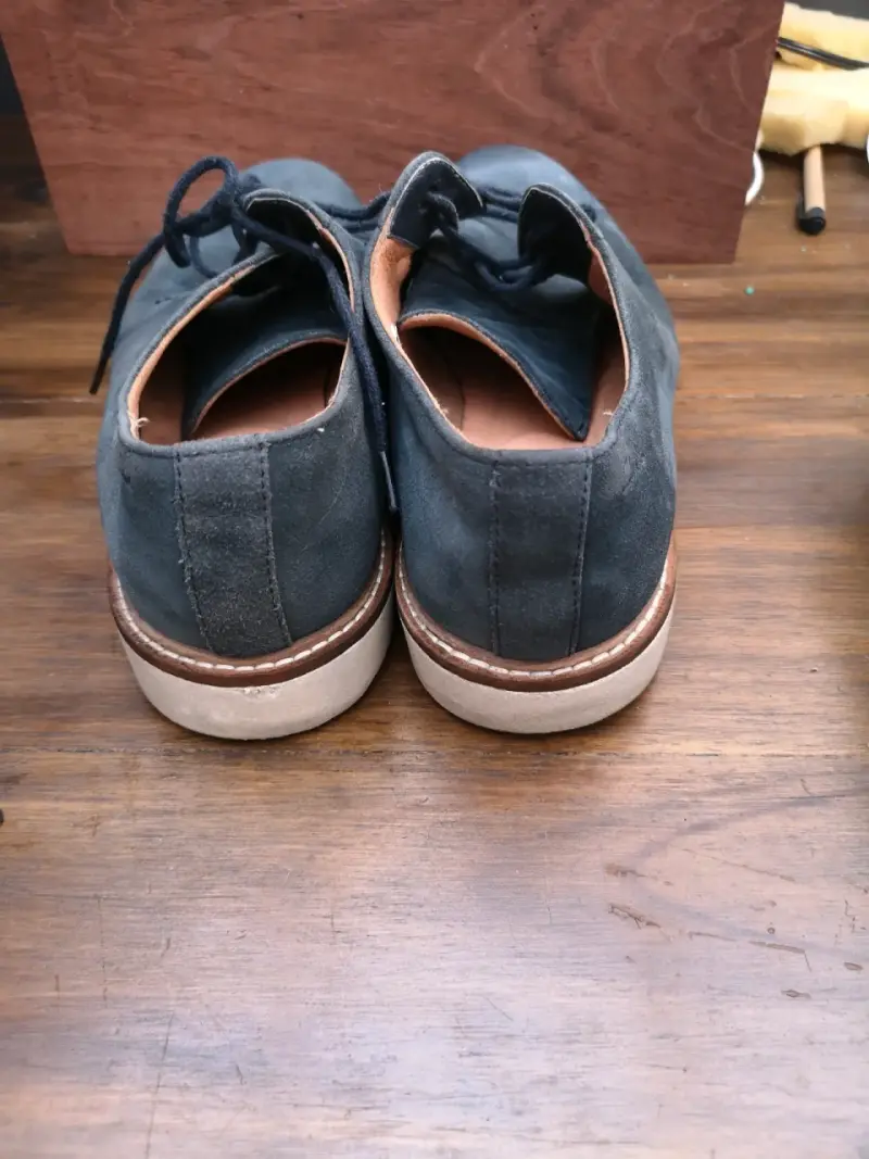 Zapatos de gamuza azul para hombre - 3