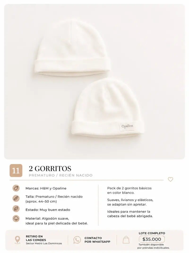 Pack de 3 Balerinas Opaline y 2 gorritos prematuro - 2
