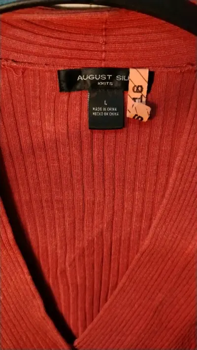 Chaleco sin mangas August Silk color terracota - miniatura 2