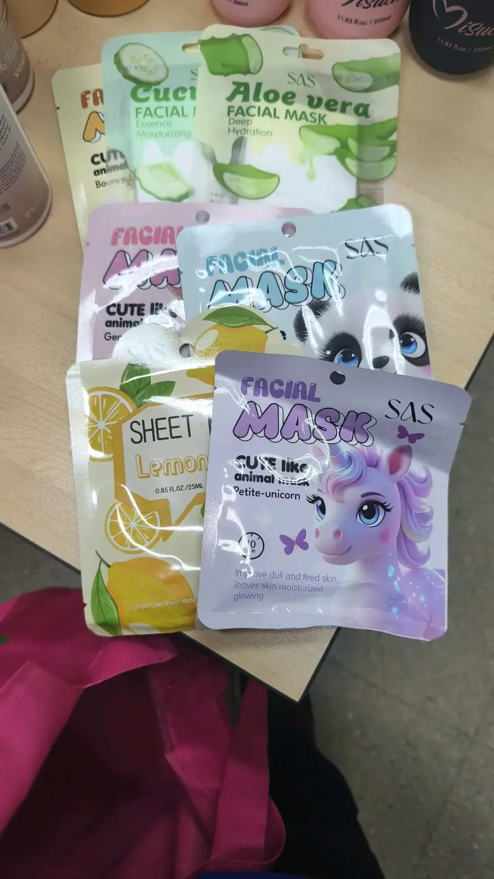 Set de Mascarillas Faciales SAS con Aloe Vera y Limón
