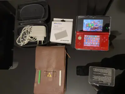 Consola Nintendo 3DS Roja con Accesorios - miniatura 1