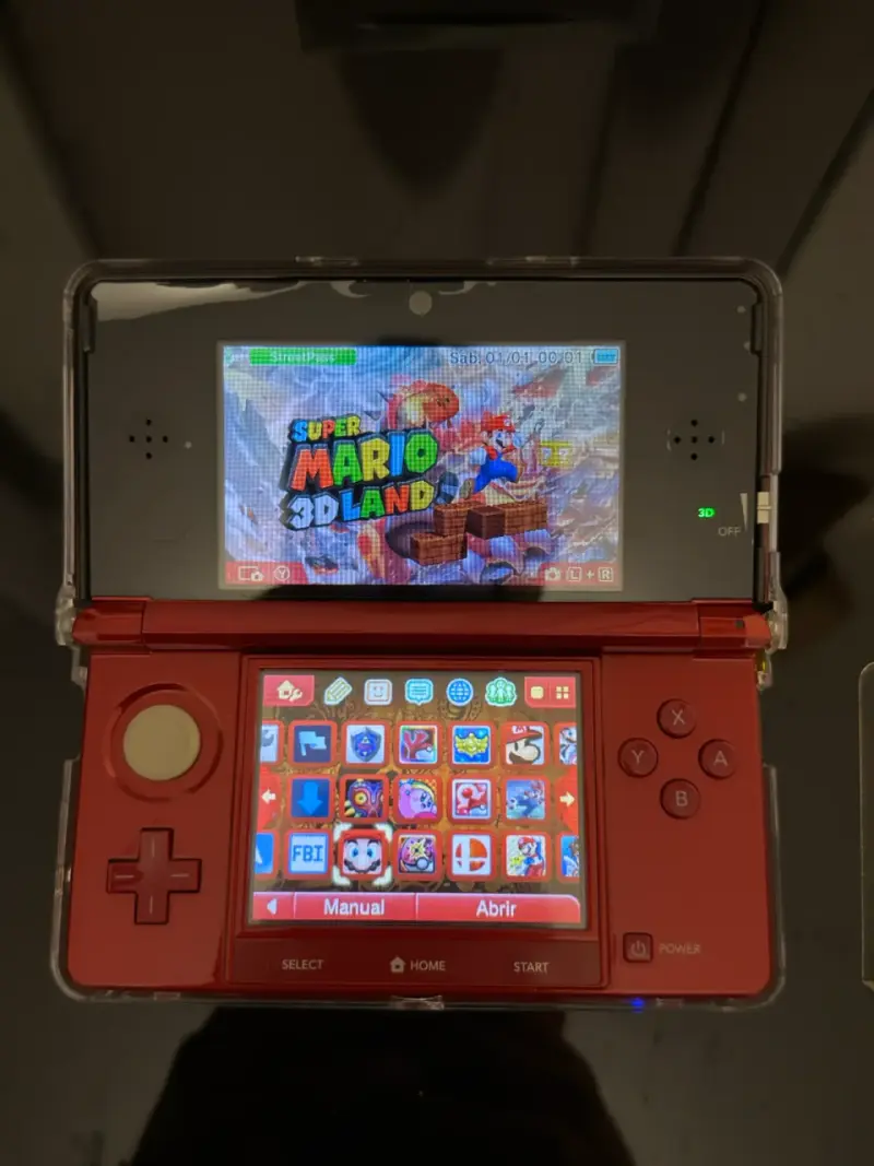 Consola Nintendo 3DS Roja con Accesorios - 2