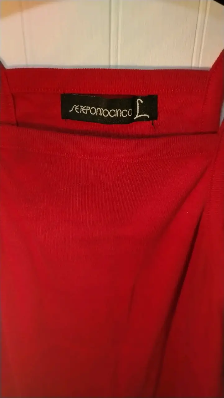 Polera roja sin mangas Setepontocinco - 2